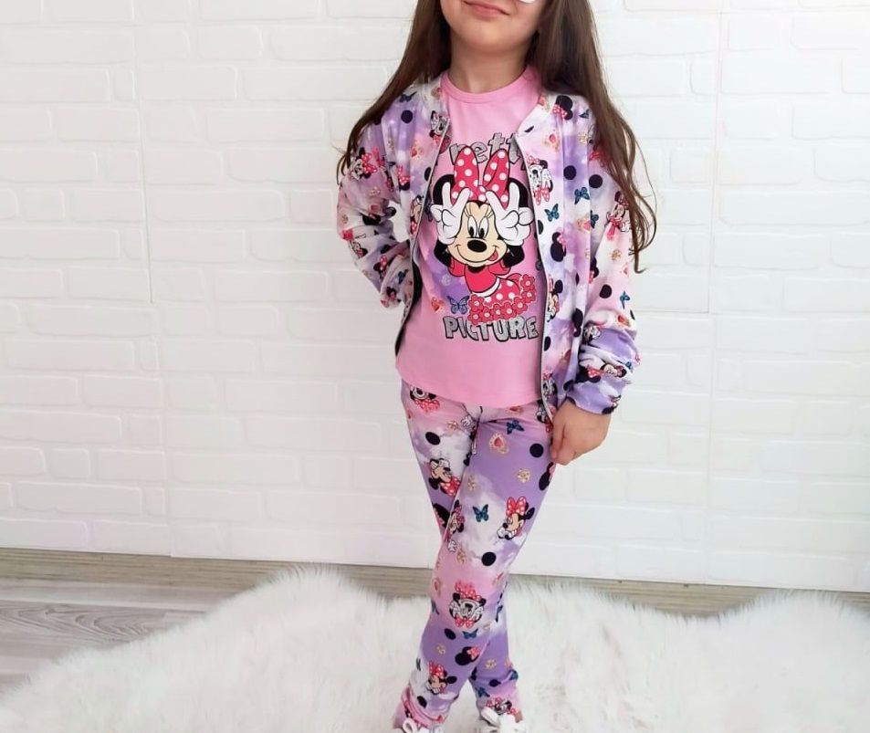 GIRL DECORATED MINNIE MOUSE DESIGN 3PSC SET