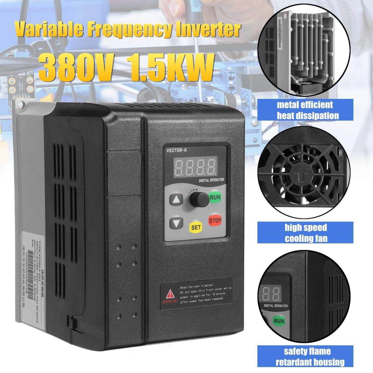 380V 1.5KW Variable Frequency Inverter Vector Control 3PH Into 3PH General