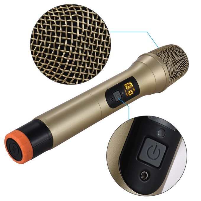 UHF Handheld Wireless Microphone Mic System 48 Channels For
