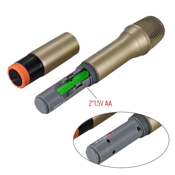 UHF Handheld Wireless Microphone Mic System 48 Channels For