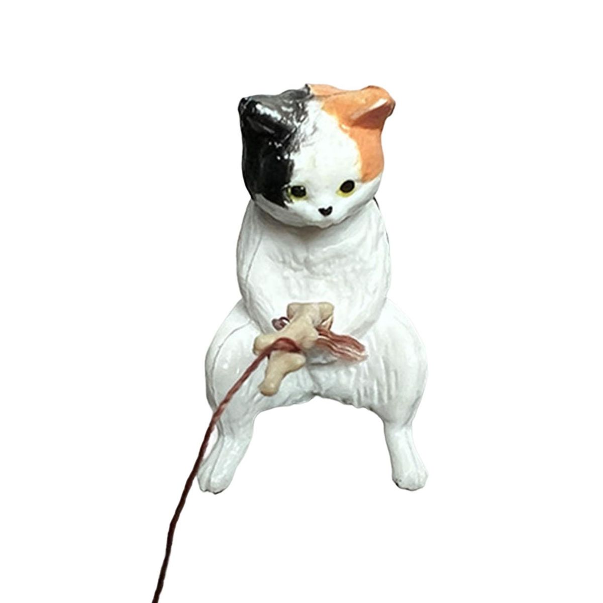 Fish Tank Decoration Fish Tank Landscape Cat Fishing Statue