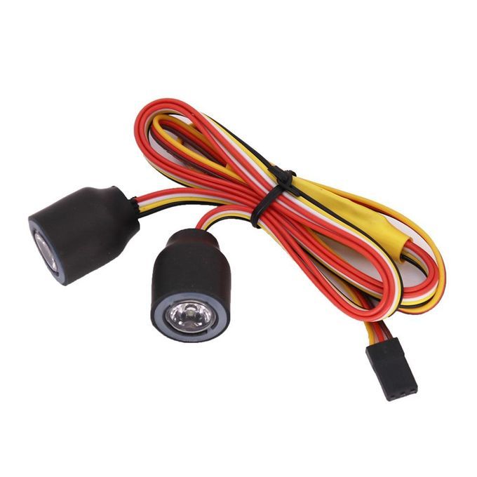 2Pcs/Set 1/10 Remote Control Car LED Lights Upgrade-Black