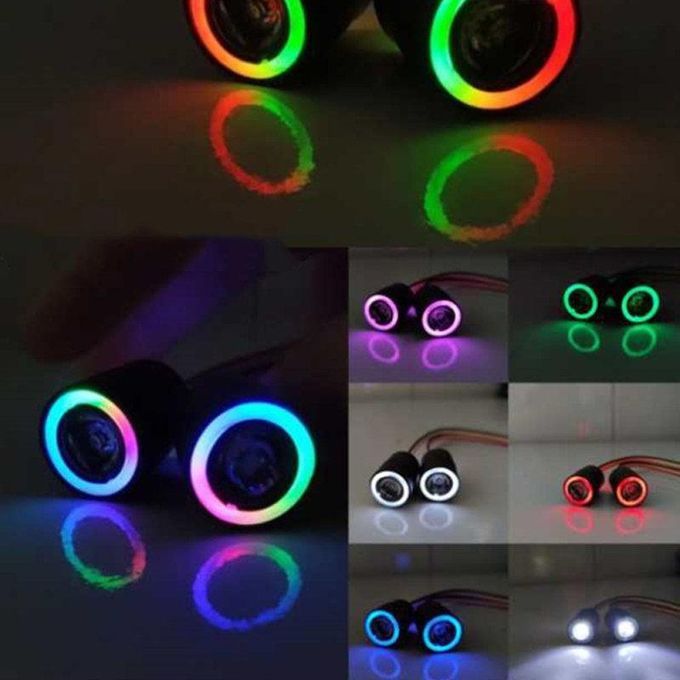 2Pcs/Set 1/10 Remote Control Car LED Lights Upgrade-Black