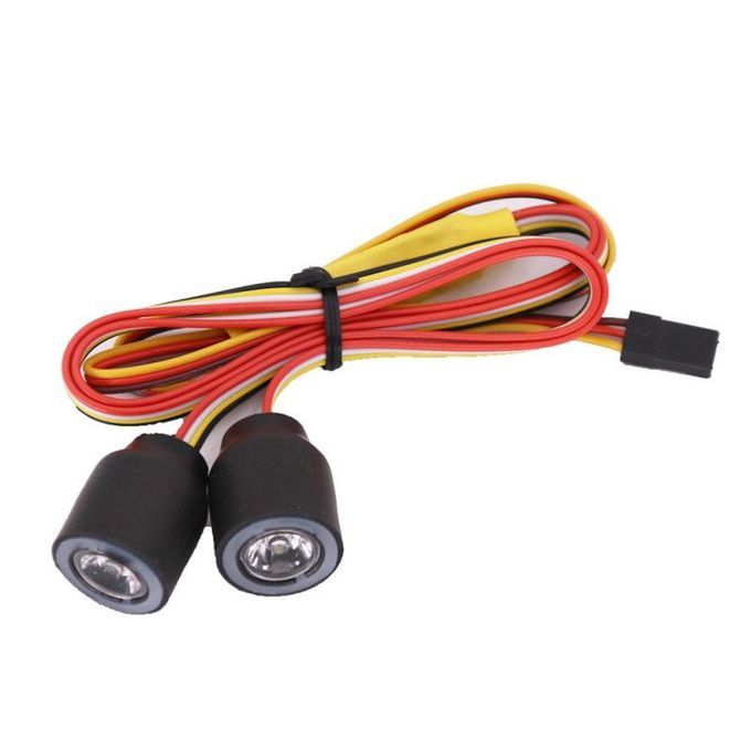 2Pcs/Set 1/10 Remote Control Car LED Lights Upgrade-Black