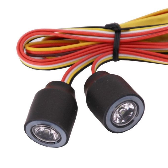 2Pcs/Set 1/10 Remote Control Car LED Lights Upgrade-Black