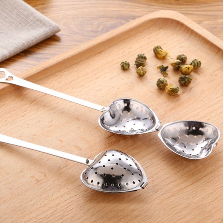2 PCS Stainless Steel Heart Shape Tea Infuser