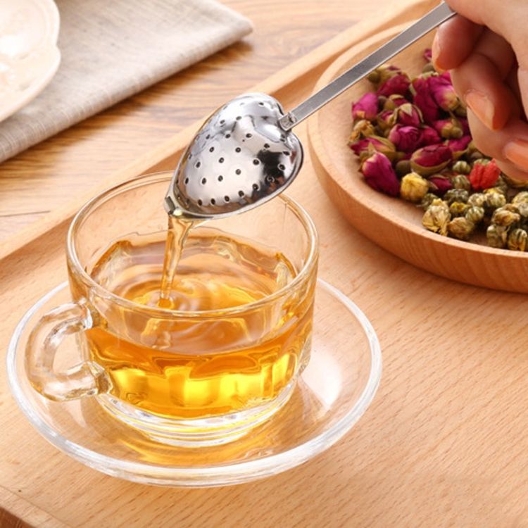 2 PCS Stainless Steel Heart Shape Tea Infuser