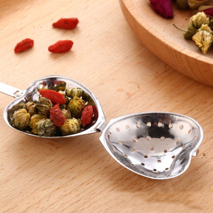 2 PCS Stainless Steel Heart Shape Tea Infuser