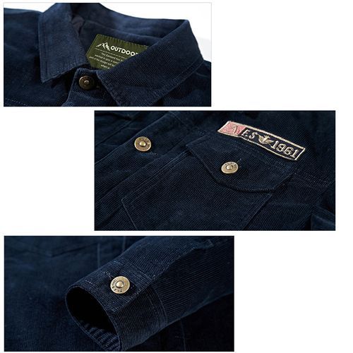 100% Cotton Corduroy Fashion Military Bomber Man Jackets