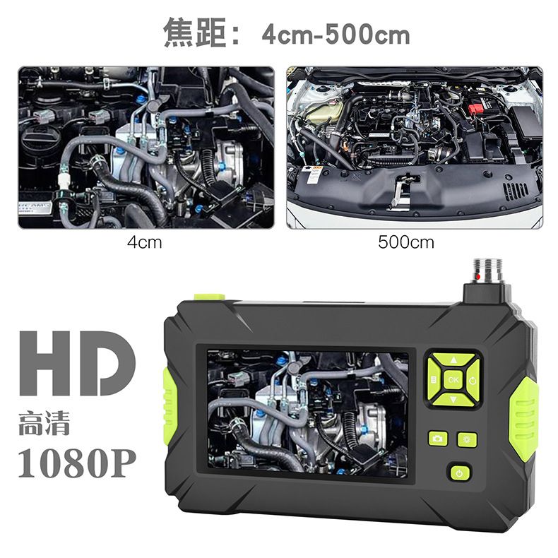Endoscope Camera Wifi 8 LED Light 8.0mm 5m IP67 Flexible Hard Cable Snake Borescope  Camera Android Smartphone PC 7-as Show