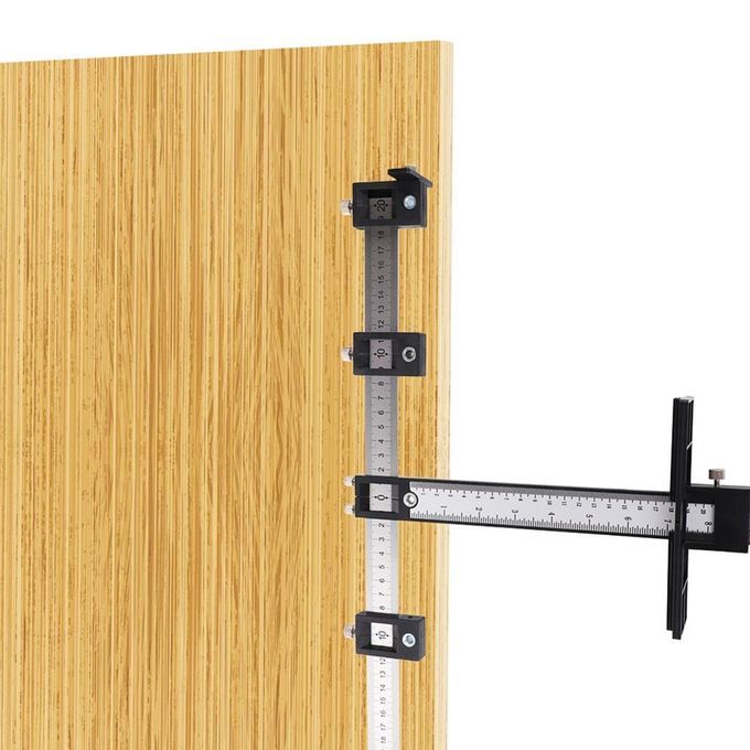 Furniture  Arpentry Pun H Lo Ator Drill Guide Ruler Woodworking Hole Lo Ator-black