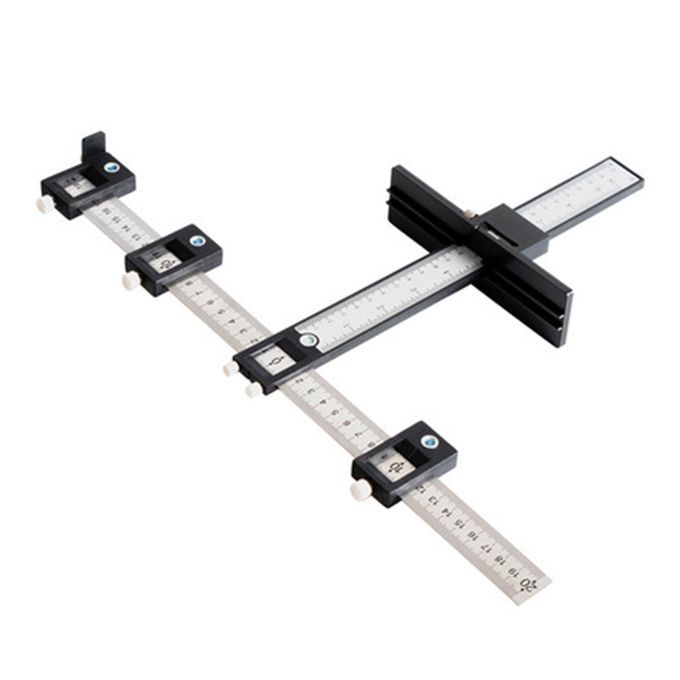Furniture  Arpentry Pun H Lo Ator Drill Guide Ruler Woodworking Hole Lo Ator-black