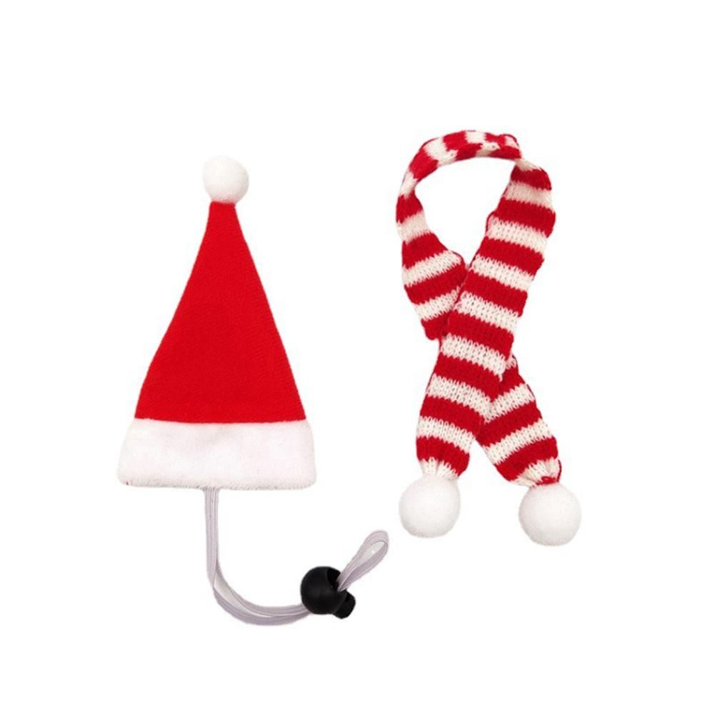 Christmas Pet Chicken Hat Small Pet Christmas Hat With Scarf