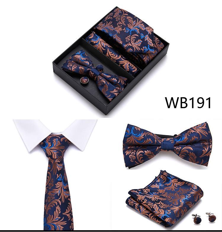 Men'S Tie Set Gift Box 6 Piece Tie Set WB191