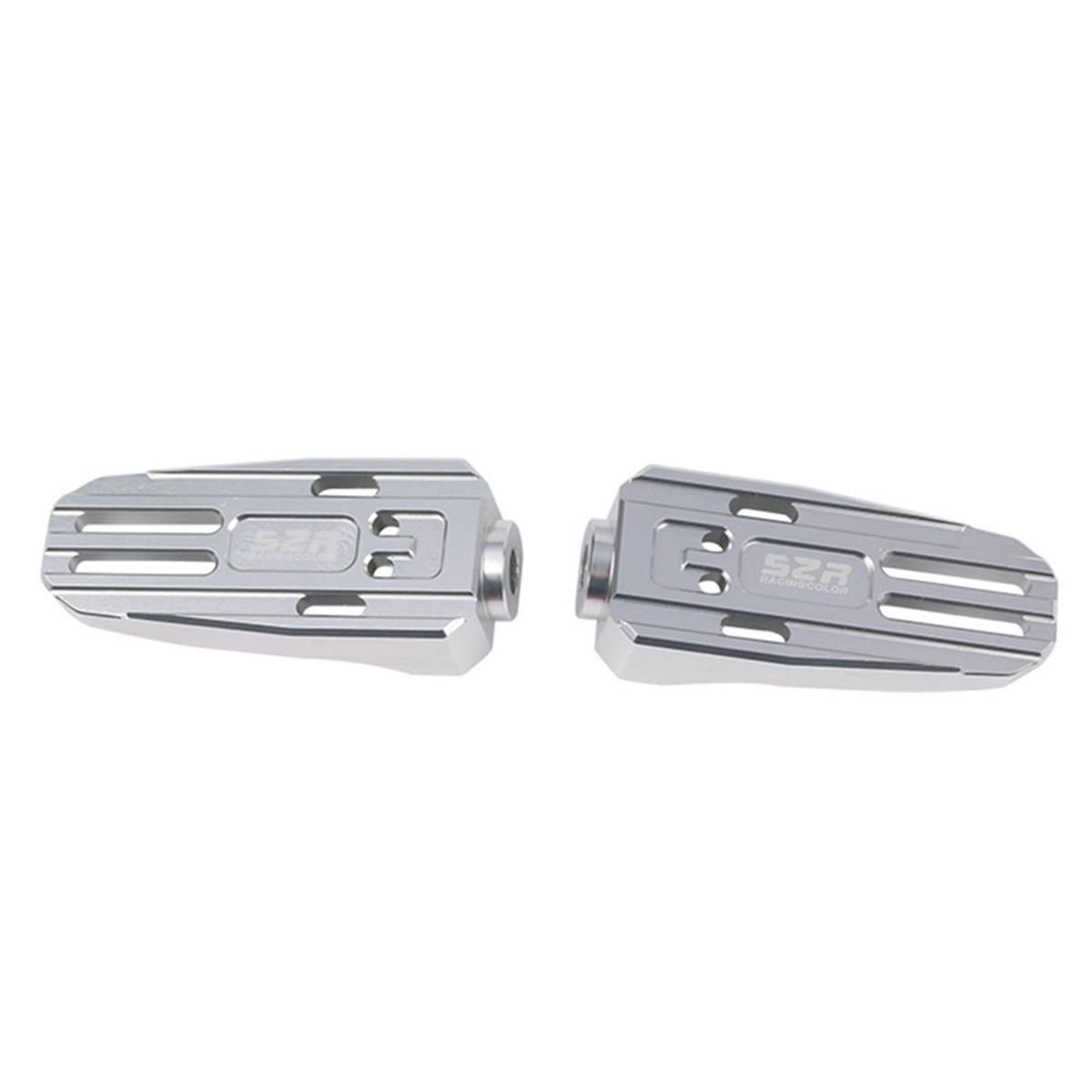 For Super SOCO TC TS Lite Pro TS 1200R TSX Motorcycle Widen Front Footrest Foot Rests Footpeg Foot Pegs Pedal Silver