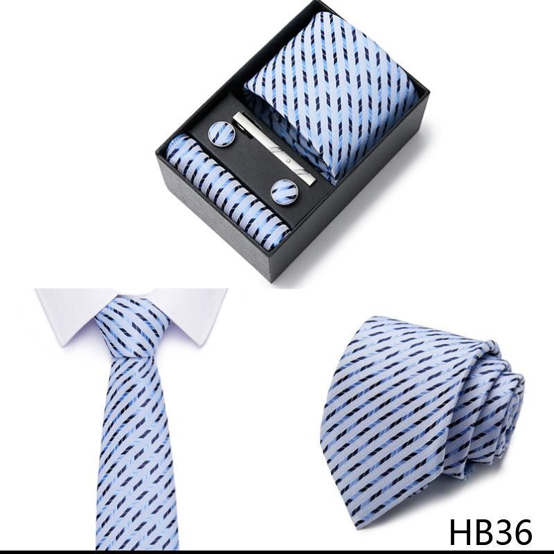 Men'S Tie Gift Box Business Professional Formal Tie Set HB36