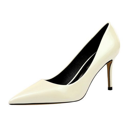 Women's Pointed Dress Party Sexy Nightclub Thin Shoes White