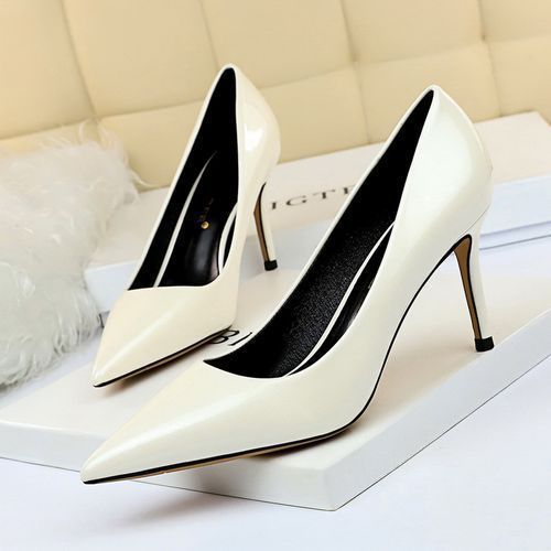 Women's Pointed Dress Party Sexy Nightclub Thin Shoes White
