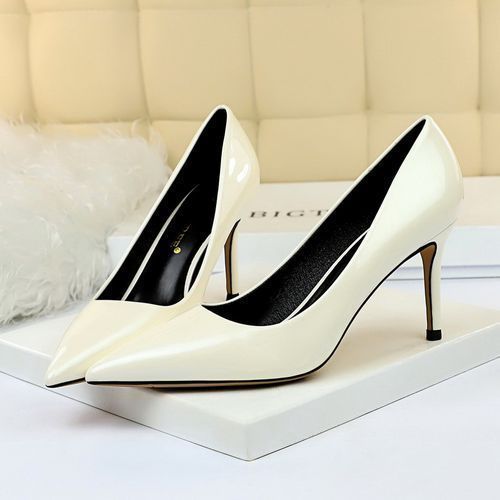 Women's Pointed Dress Party Sexy Nightclub Thin Shoes White