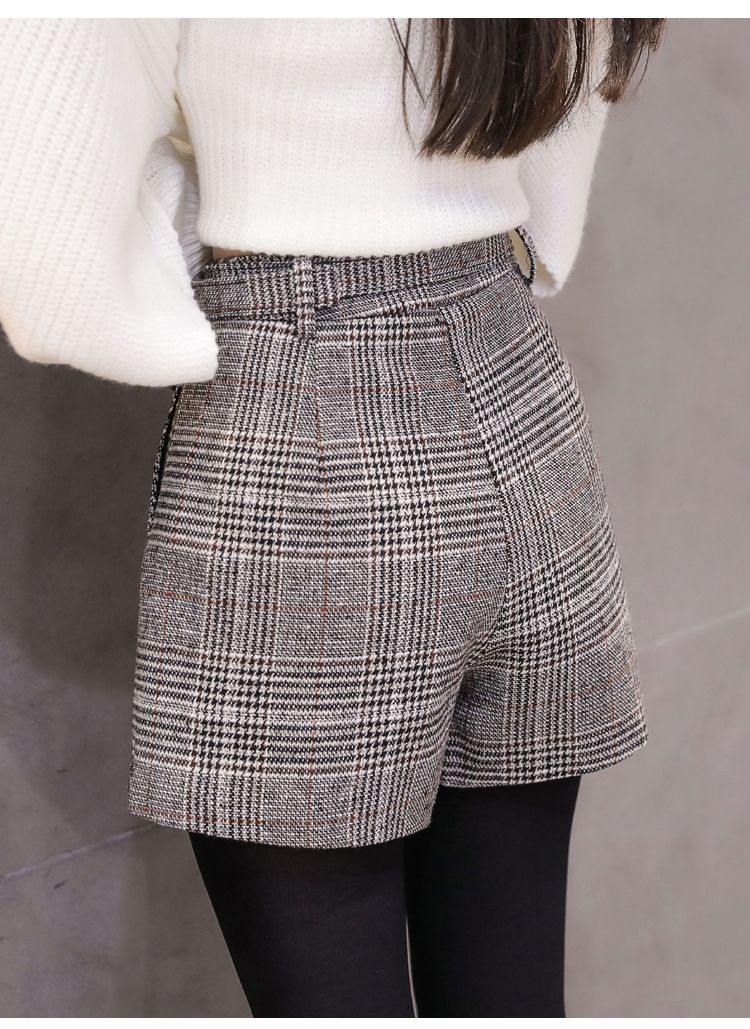 2017 New Autumn Winter Fashion A Word Wide Leg Shorts Women