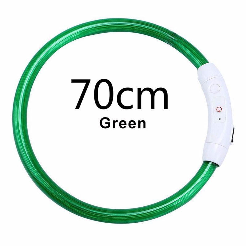 USB Luminous Pet Dog Light Collar-70cm