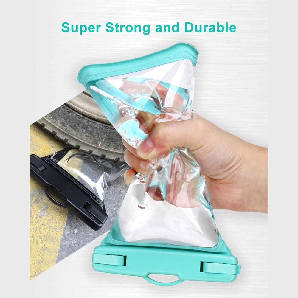 Waterproof Phone Pouch IPX8 Waterproof TPU Phone Case Bag with Lanyard for Outdoor Water Sports Kayaking Boating Swimming