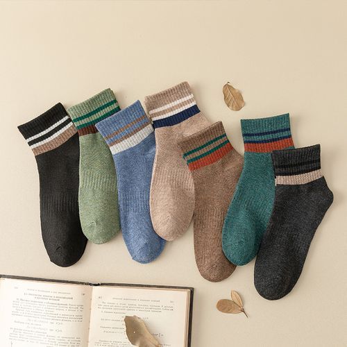 7 Pairs Men Autumn Winter Thermal Socks Cotton Fashion