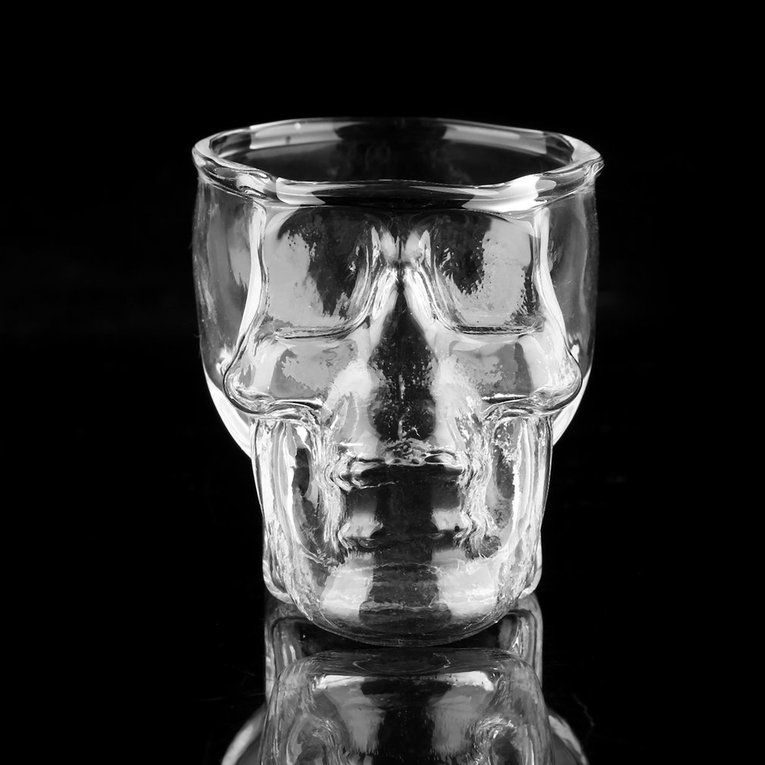 Transparent Skull Head Shot Glass Cup For Vodka Whiskey Wine Home Drinking Cup