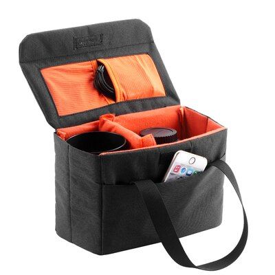 Waterproof Nylon Insert Padded Mirrorless Camera Lens Bag