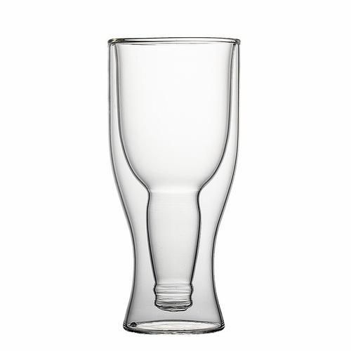 1pc 250ml Beer Swig Cocktail Glasses Double Wall Glass Creative Coffee Tea Cup Juice Mugs Milk Cafe Cup Drinking Accessories