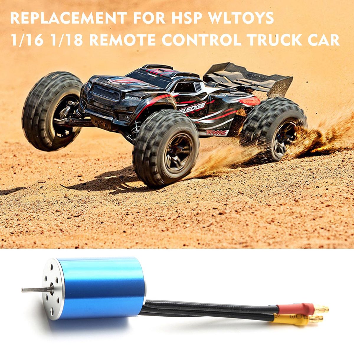 2435 4800KV Brushless Motor Replacement for HSP Wltoys 1/16 1/18 Remote Control Truck Car