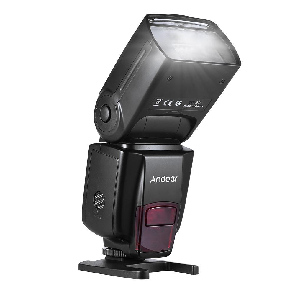 Andoer AD560 IV 2.4G Wireless Universal On-camera Slave Speedlite Flash Light GN50 LCD Display for DSLR Cameras