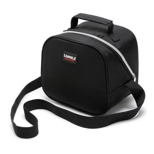 Sannea Portable Insulated Lunch Bag - Small Size - Black
