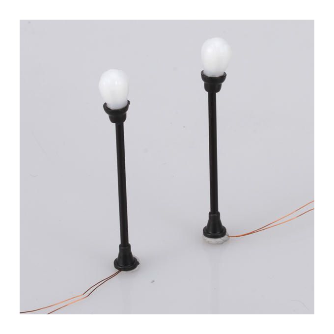 20-Set Model Garden Lamppost Lamp W/ Single Head Scale 1/100