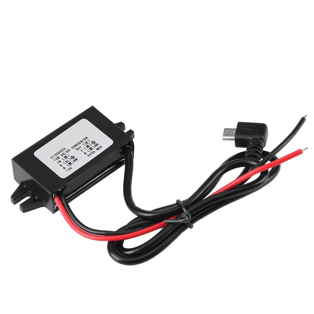DC-DC 12V To 5V 3A Micro USB Converter Voltage Step Down