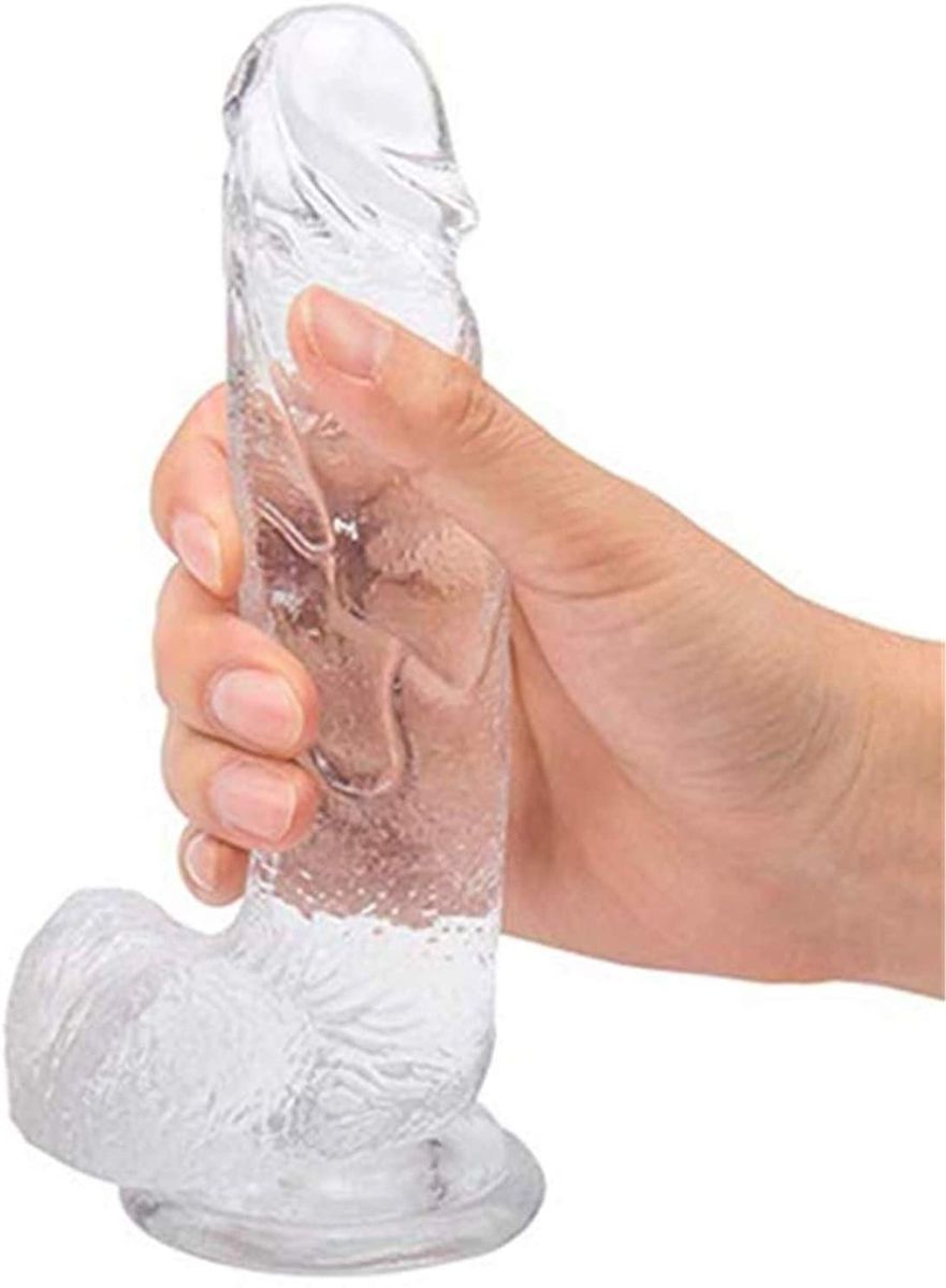 8 Inches Quality Pleasuring Dildo Sex Toy With Gspot Stimulator+1Free Dildo Belt
