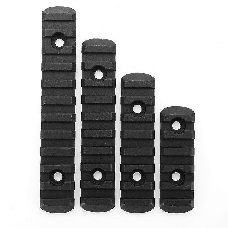 4Pcs Polymer 20mm Picatinny Rail For Handguard Laser Scope Black