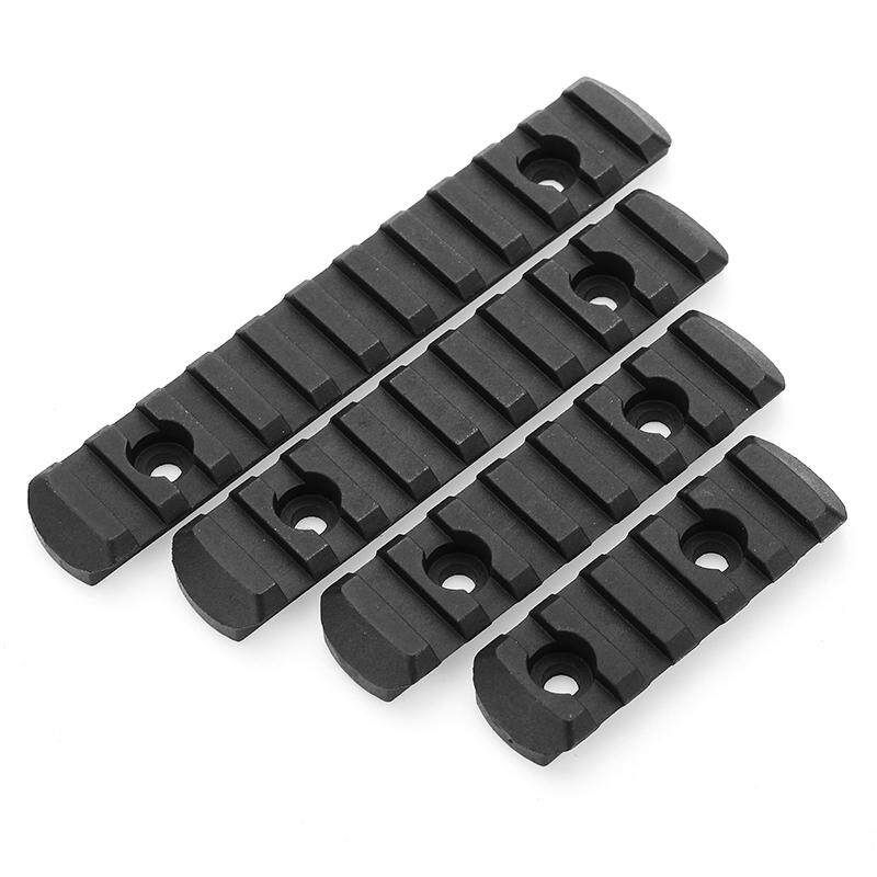 4Pcs Polymer 20mm Picatinny Rail For Handguard Laser Scope Black