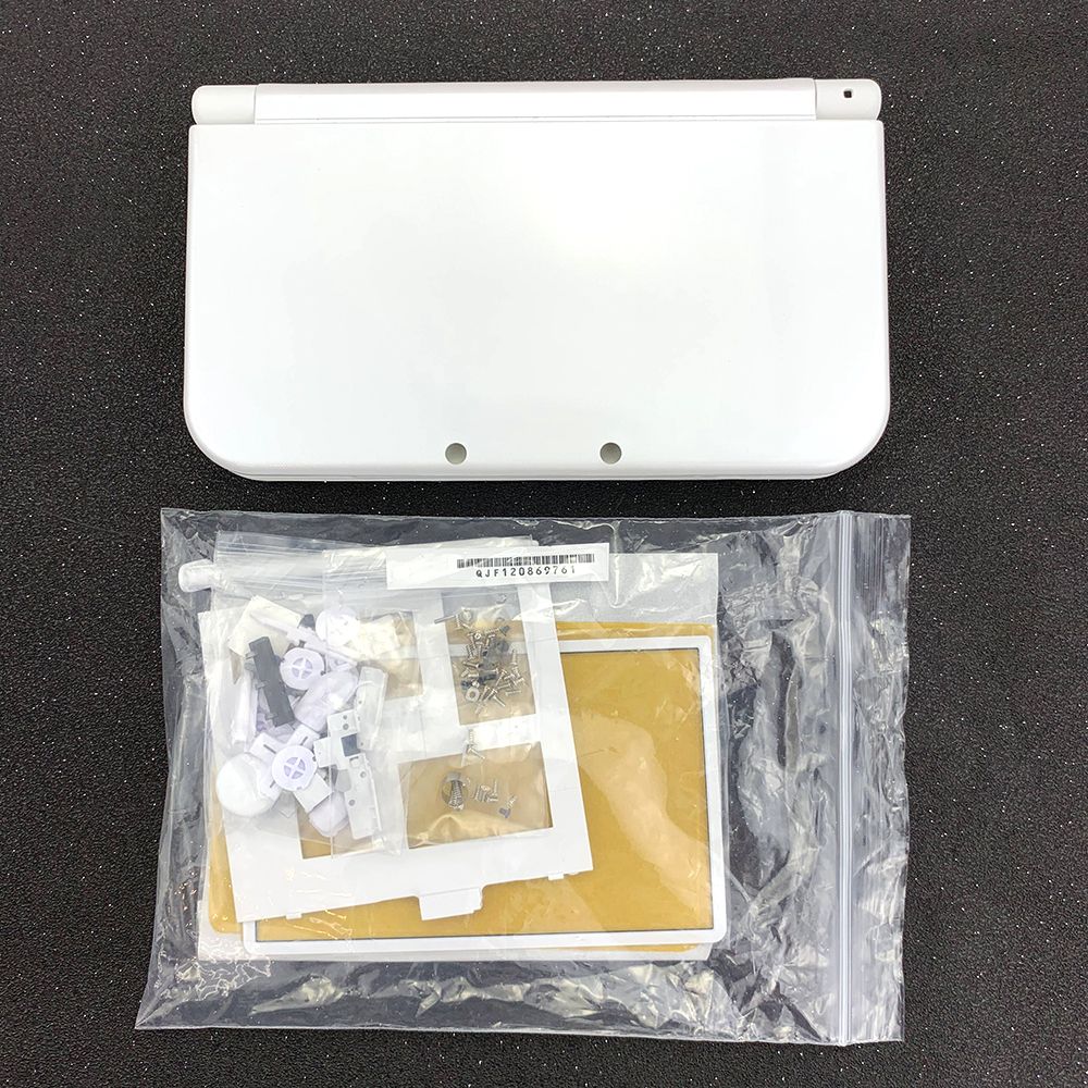 For Nintendo  3DS XL LL Console Faceplate Blue Bottom Middle Shell Housing Full Set With Ons Screw Replacement Case Cover