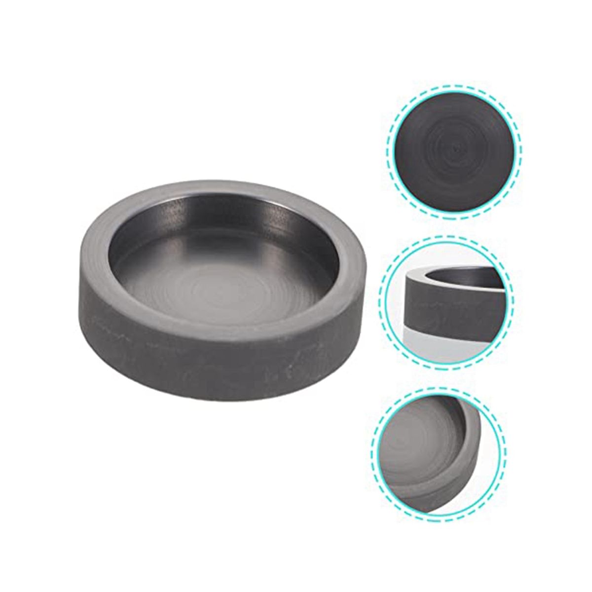 2Pcs Graphite Tank Circle Stencils Ingot Molds for Casting