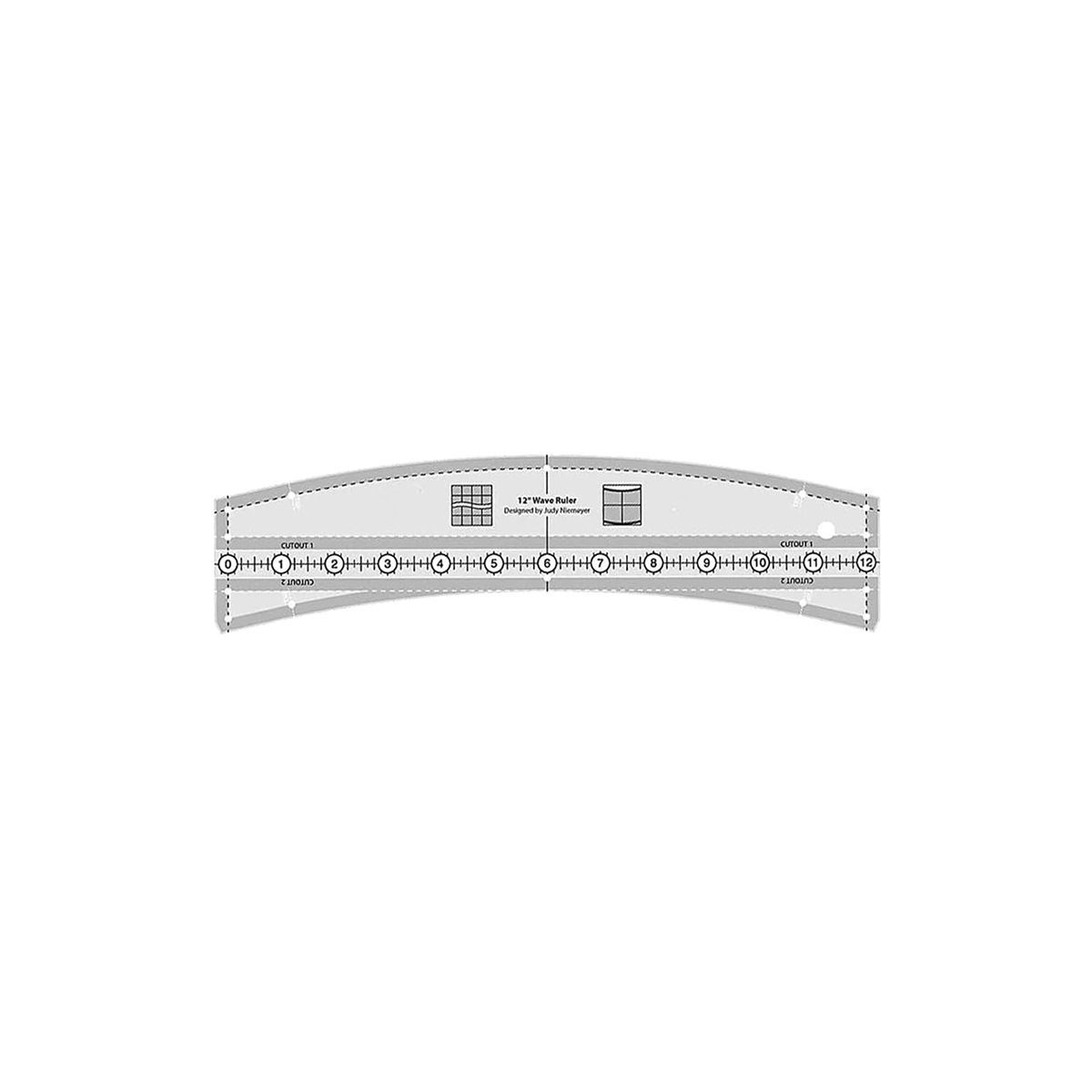 8 Inch Wavy Template Ruler Sewing Template Ruler DIY