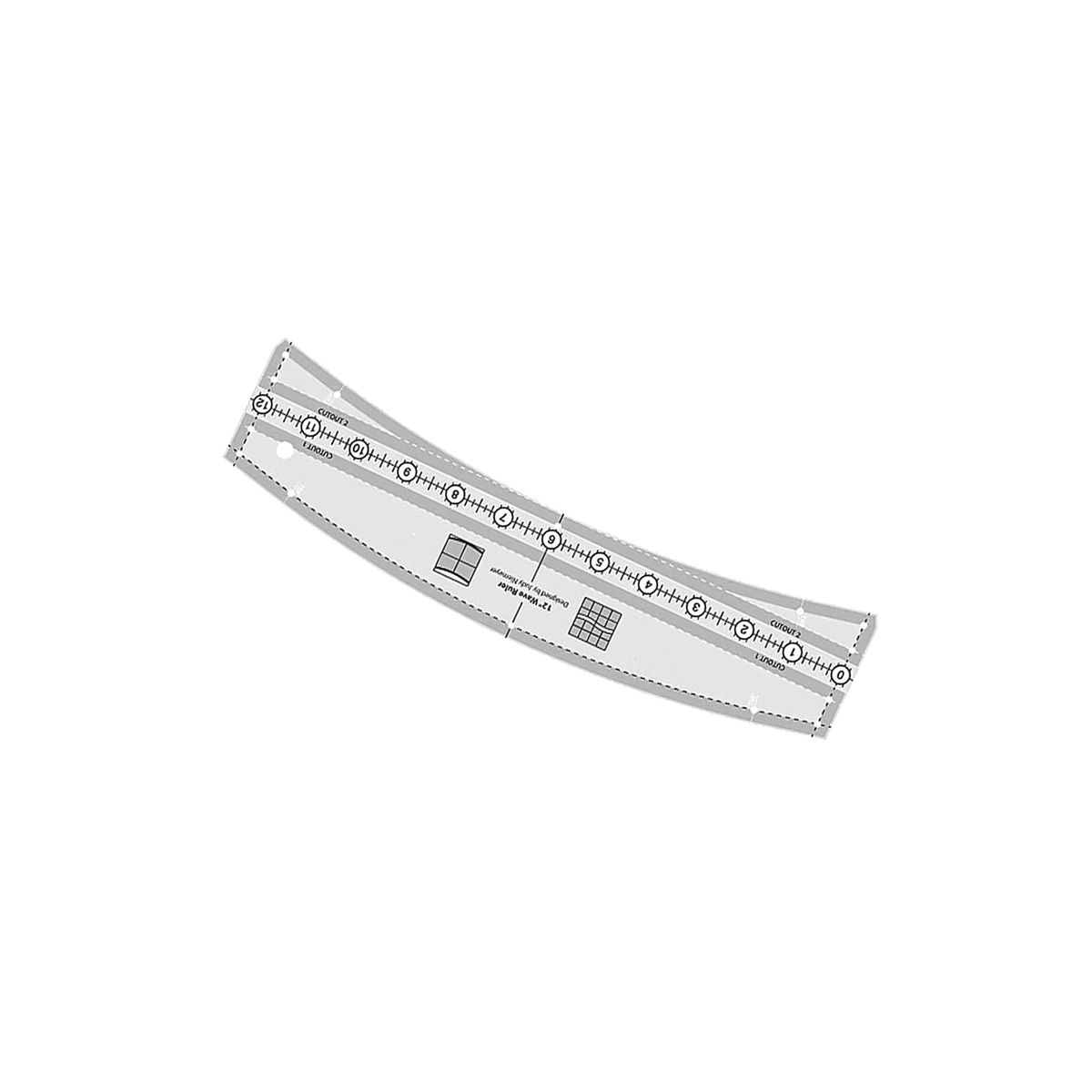 8 Inch Wavy Template Ruler Sewing Template Ruler DIY