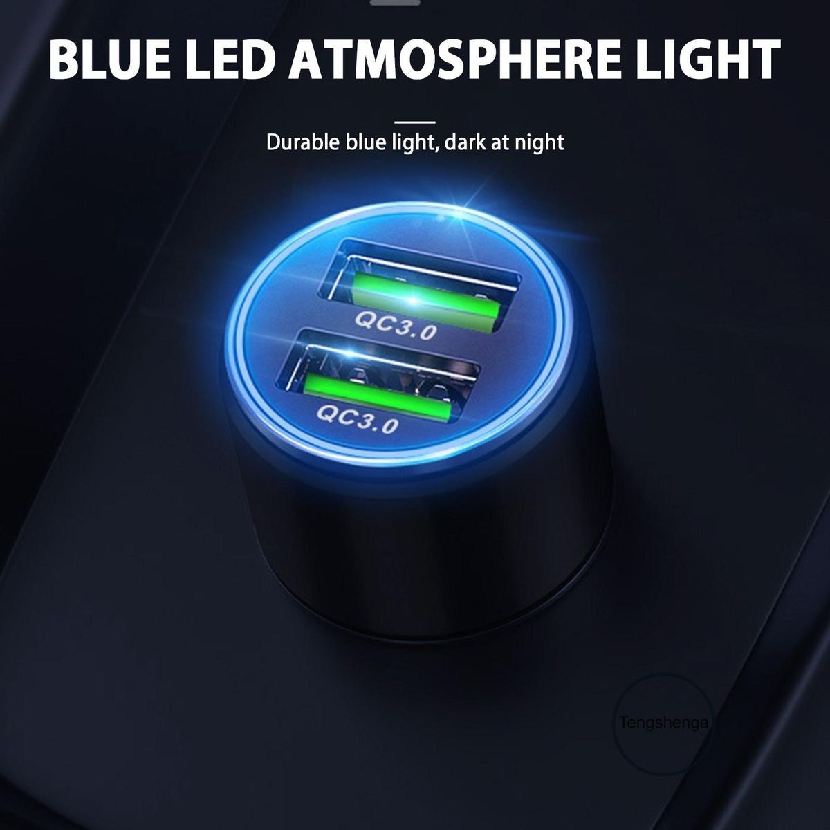 Car Charger QC3.0 2-Port Fast Charging Phone Charger
