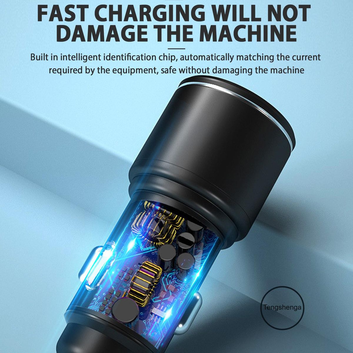 Car Charger QC3.0 2-Port Fast Charging Phone Charger