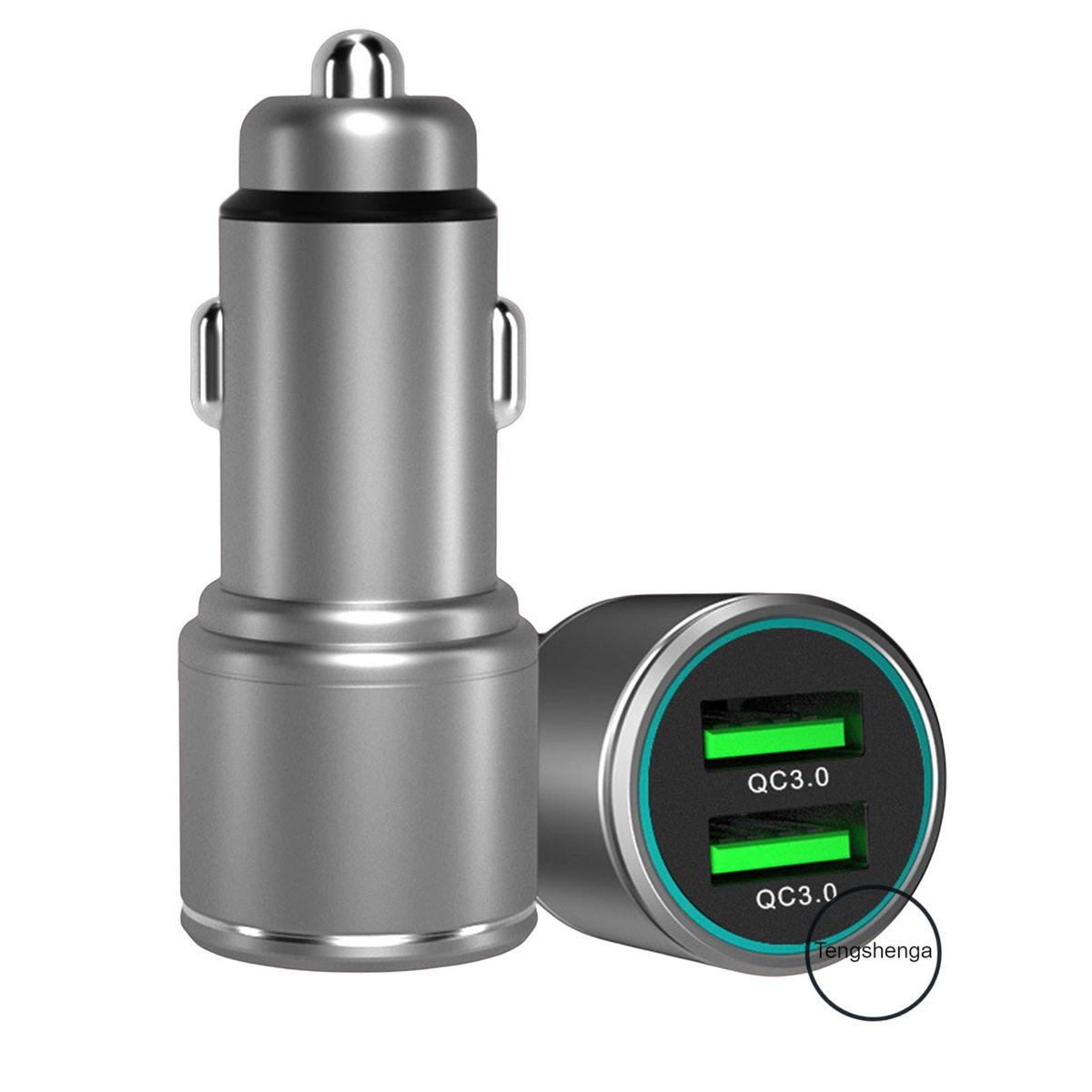 Car Charger QC3.0 2-Port Fast Charging Phone Charger