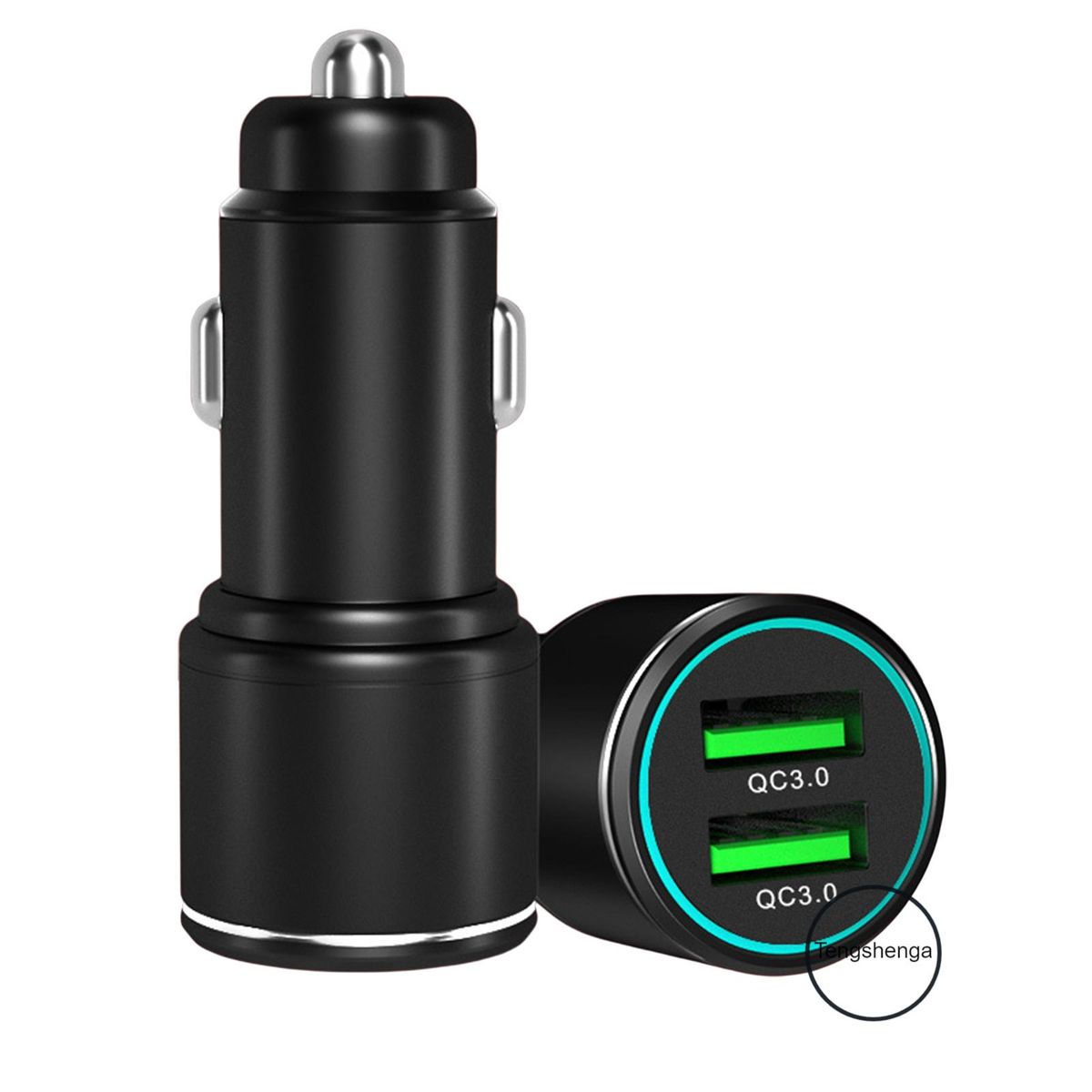 Car Charger QC3.0 2-Port Fast Charging Phone Charger