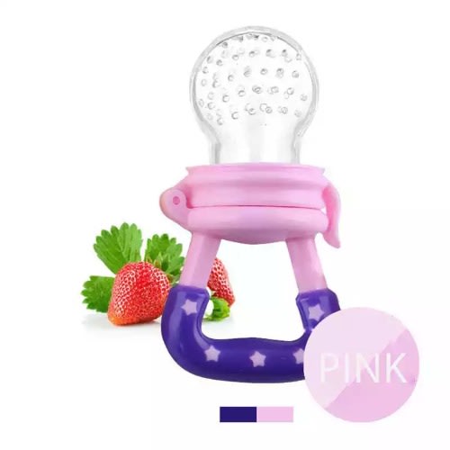 Baby Fruity Feeder Teething Pacifier - Pink