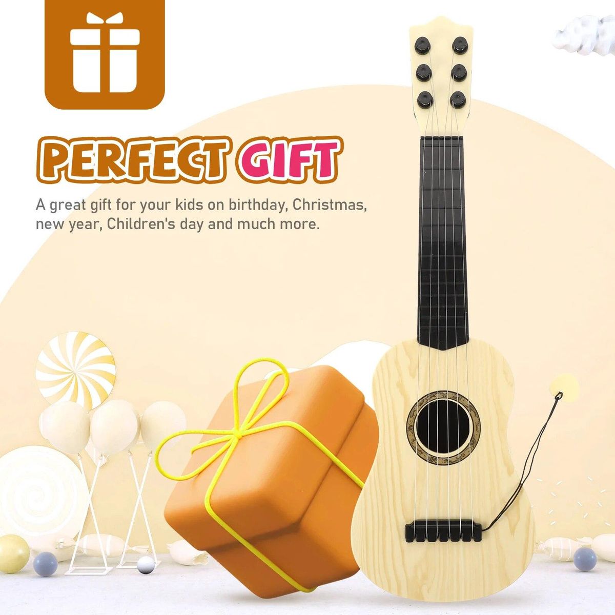 Toddler Guitar Toy Ukulele Kids Boys Can Play Musical Instrument Beginner Child