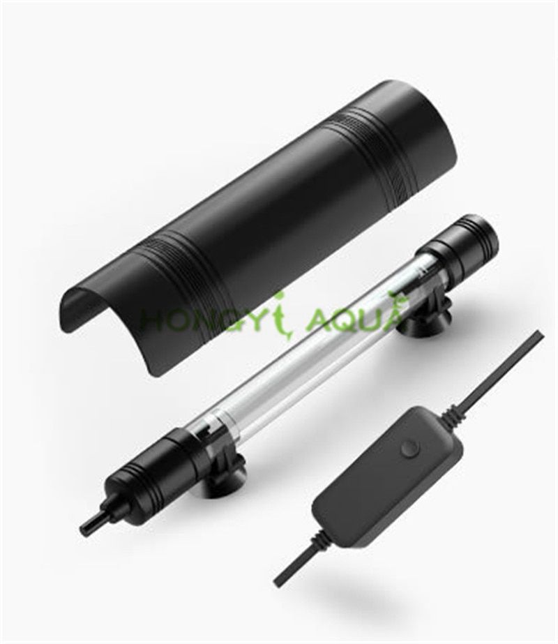 Fish Tank UV Germicidal Lamp Ultraviolet Fish Pond Clean Water Submersible Sterilization Lamp Aquarium Disinfection Lamp 6W