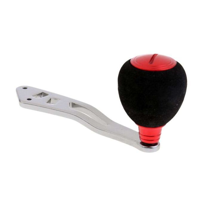 Metal  Reel Handle EVA Knobs Baitcasting Reel Handle For S Red
